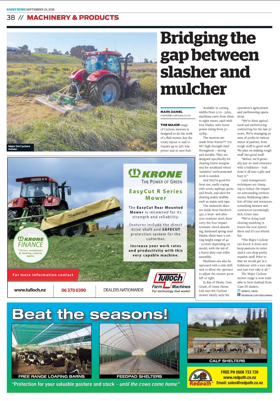 Cyclone in Dairy News NZ, Tom Grant