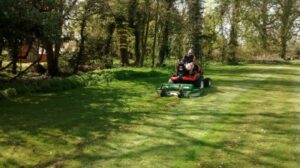 Synergy outfront mower on Kubota at Rookery Hall hotel & Spa