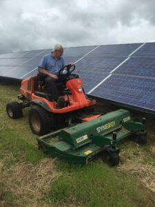 Synergy on Kubota at solar farm in Cornwall
